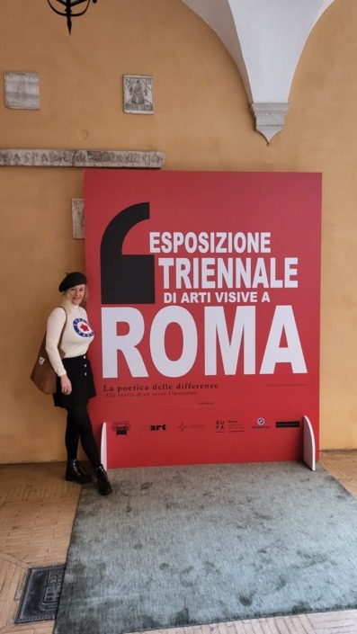 Christin Behrend at the Esposizione Triennale di Arti Visive Roma 2023