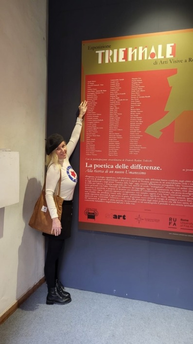 Christin Behrend at the Esposizione Triennale di Arti Visive Roma 2023