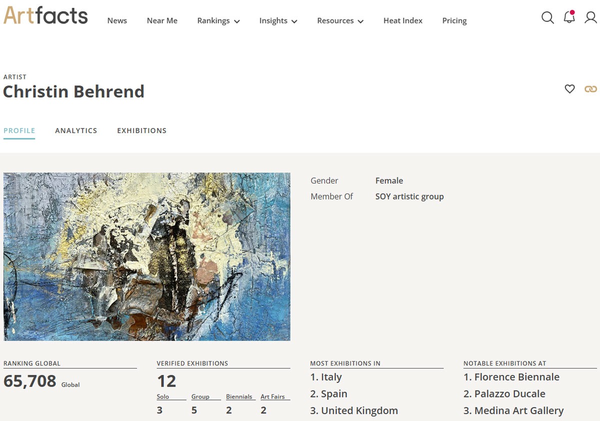 Christin Behrend's Artfacts 2026